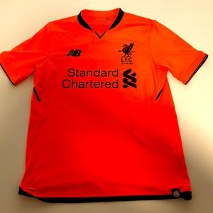 Liverpool Neon Orange Kit, youth large in okay condition